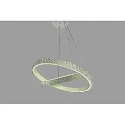 Підвісна люстра LED у спальню Linisoln 1956-60x40 WH метал, акрил, діаметр 60x40 см, висота 50-120 см, потужність 80 Вт,