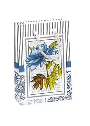 Пакет подарочный "Цветы" 0003, Мини 8 х 12 х 3,5см Вид 3