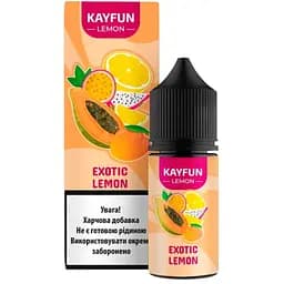 Набор компонентов для самозамеса солевой заправки Flavorlab Kayfun Lemon Exotic Lemon Экзотик Лимон 30 мл, 0-50 мг (18745)