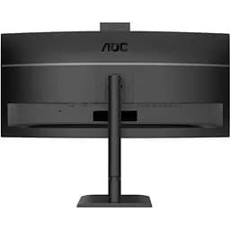 TFT 34" AOC CU34E4CW, WQHD, VA, 120Гц, вигн., 2xHDMI, DP, USB-C, RJ-45, USB-hub,cam,HAS, кол.,чорний - мініатюра 6