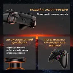 Геймпад бездротовий контролер Lenovo S02 для Nintendo Switch OLED, Switch Lite, PC, Mobile - мініатюра 3