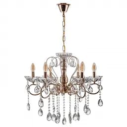 Люстра свічка Brille підвісна кришталева у хол E14 40W (BCL-669S/6)