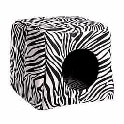 Будиночок для тварин Milord 3D Kulube 40х40 см зебра (VR01//1639)