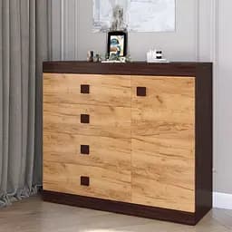 Комод с дверью и 4 ящиками Эверест Соната-5 105х38х94 венге темный/дуб золотой крафт (EVR-2063)