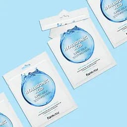 Набір масок для обличчя FarmStay Hyaluronic Acid Super Aqua Soothing Mask 10 шт. - мініатюра 4