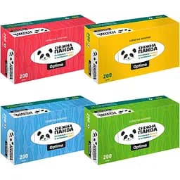 Уцінка. Паперові серветки Сніжна Панда Optima двошарові в асортименті 200 шт.