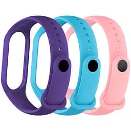 Комплект силіконових ремінців для фітнес браслетів Xiaomi Mi Band 3/4, Silicone, crush, зі зручною застібкою, на фітнес трекер та смарт годинник, ArmorStandart (ARM87028)