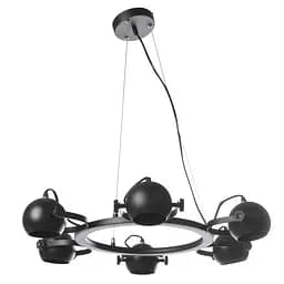 Люстра Brille подвесная лофт GU10 40W BK (BL-390S/6)