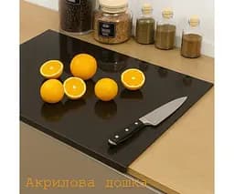 Дошка обробна, акрилова, чорна, 40 х 30 см - мініатюра 1