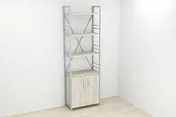 Етажерка 4/60 Ferrum-decor Серії Конект з тумбою 179x60x28 Сірий ДСП Сонома (FRD-102480)