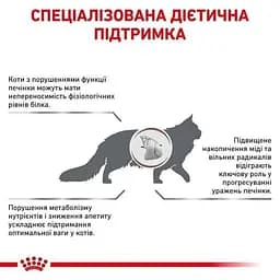 Сухий корм для котів при захворюваннях печінки Royal Canin Hepatic Feline, 2 кг - мініатюра 3