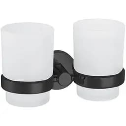 Склянка подвійна для ванної кімнати Volle Ronda de la noche 2535.220204 чорний матовий