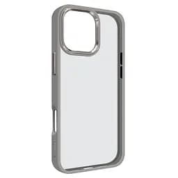 Чехол для Apple iPhone 16 Pro Max, UNIT2, серый, ударопрочный, прозрачный противоударный чехол-накладка из TPU и поликарбоната (PC), с защитными бортиками, защита всего корпуса от ударов и царапин, ArmorStandart (ARM78769)