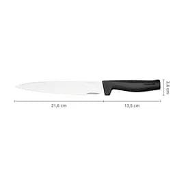 Ніж кухонний для м'яса Fiskars Hard Edge 21.6 см, нержавіюча сталь, пластик, чорний kuh0014542 - мініатюра 3