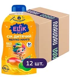 Сок детский Elfik Magic Яблоко-Манго 2100 мл (12 шт. x 175 мл)