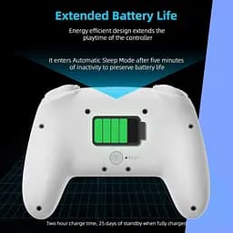 Бездротовий контролер NexiGo (без мертвої зони) для Switch/Switch Lite/OLED, Bluetooth-контролери для Nintendo Switch з вібрацією - мініатюра 7