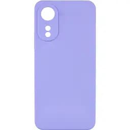 Чехол Silicone Cover Lakshmi Full Camera (AAA) для Oo A78 4G Сиреневый / Dasheen