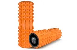 Масажний ролик Grid Roller 33 см v.1.2 із заглушками з двох сторін (помаранчевий) EasyFit fit0024999 - мініатюра 3