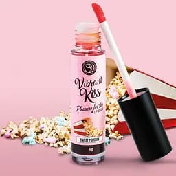 Блиск для губ зі смаком брауні Secret Play Vibrant Kiss з ефектом попкорну 6 г - мініатюра 3