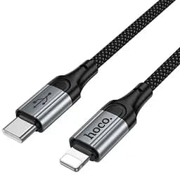 Дата кабель Hoco X121 Nuevo Type-C to Lightning 27W 1.5 м Black - мініатюра 5