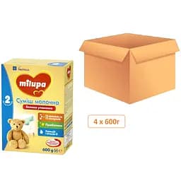 Набір Milupa: Суміш молочна суха 2 МП (4 х 600 г)