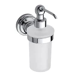 Дозатор для рідкого мила Bemeta Retro 1 настінний хром 144309012, Білий