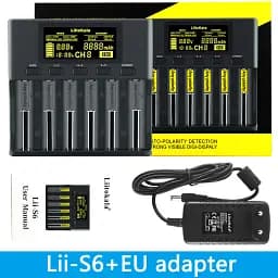 Зарядний пристрій LiitoKala Lii-S6 для акумуляторів АА, ААА, 18650, 21700, 26650 Li-ion, Ni-MH, Ni-Cd, LiFePO4 (19417) - мініатюра 4