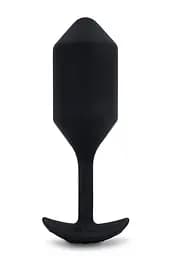 Анальная пробка с вибрацией B-Vibe Vibrating Snug Plug 4, 15 см (черный)