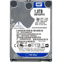 Жорсткий диск Western Digital Blue HDD 2.5" 1 ТБ (WD10JPVX)