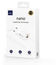 Зарядний адаптер блок живлення Wiwu Wi-U008 33 W Wall charger євровилка білий - мініатюра 3