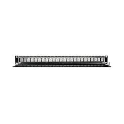 Патч-панель 24 порти Keystone NVC-P-05/24 19" 1U неекранована (73-00146) - мініатюра 3
