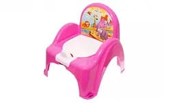 Горщик-стільчик Теga Сафарі, з музикою, рожевий (PO-041-127)