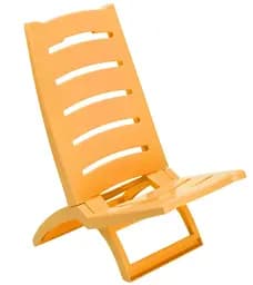 Кресло-шезлонг из пластика Adriatic 37.5х65 см желтый (8002936289025)