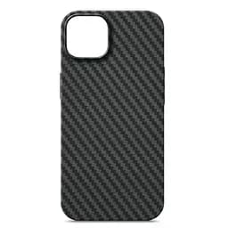 Карбоновый чехол для Apple iPhone 15 Plus, LikeCarbon MagCase, черный, тонкий защитный чехол-панель с магнитом MagSafe, ударопрочный, ультратонкий, совместим с магнитными держателями и беспроводной зарядкой, ArmorStandart (ARM69292)