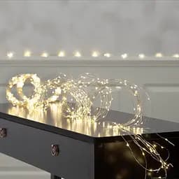 Роса пучок 3 метри 20 ниток Niki Light кінський хвіст з пультом керування 600 Led гірлянда для ялинки на 8 режимів теплий білий - мініатюра 6
