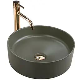 Умивальник Rea Sami 37x37 green matt (REA-U4567), Матова