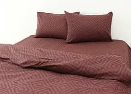 Комплект постільної білизни TAG Tekstil Сімейний Коричневий 000163342 (R128Brown) - мініатюра 2