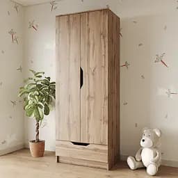 Шкаф распашной MebelStar 2Д1Ш Лилу 80x50x210 см Дуб тахо (MBS-1408)