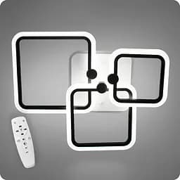 Люстра світлодіодна 517 Dlight 3color з пультом 65Вт Чорний (01801)