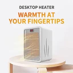 Настільний нагрівач Queta Ceramic Element - Цифровий контроль температури - мініатюра 2