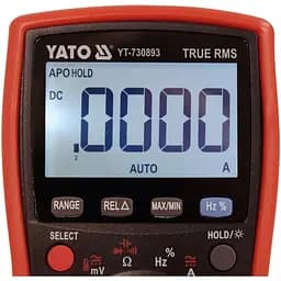 Мультиметр Yato True RMS для електричних параметрів (YT-730893) - мініатюра 3