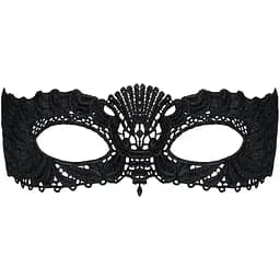 Кружевная маска Obsessive A700 mask, единственный размер, черная