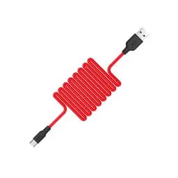 Кабель Hoco X21 Pisces Cable USB to Type-C 2,1A 1m Black - Red