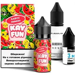 Набор компонентов для самозамеса солевой заправки Flavorlab Kayfun Арбуз Лимон 30 мл, 0-50 мг (18712)