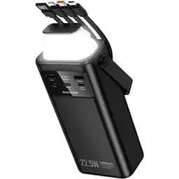Зовнішній акумулятор BOROFONE BJ65 High 22.5W+PD20W+four-cables power bank(30000mAh) Black (6941991122033)