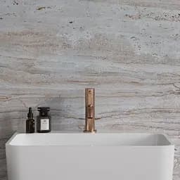 Змішувач для умивальника Omnires Y brushed copper (Y1210NCPB) низький, мідний брашований - мініатюра 2