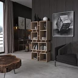 Стелаж-полиця для книг і декору Moreli ST-0018 680x1447x300 мм Дуб сонома (mo-st0018-sonoma)