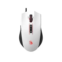 Мышь Bloody ES7, Panda White, USB, оптическая (датчик PixArt), 100–6000 cpi, 15G, 45 IPS, RGB-подсветка, 8 программируемых кнопок, 1,8 м