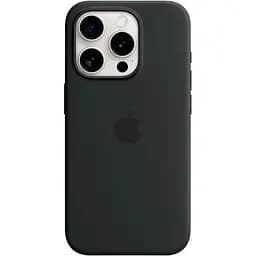Чехол Silicone Case with MagSafe для Apple iPhone 15 Pro Black AAA [93260]