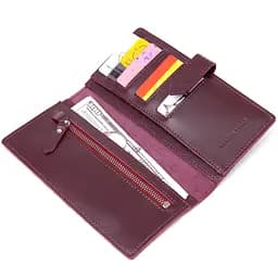 Жіноче шкіряне портмоне Grande Pelle 9х18х1.5 см acs0018759 - мініатюра 3
